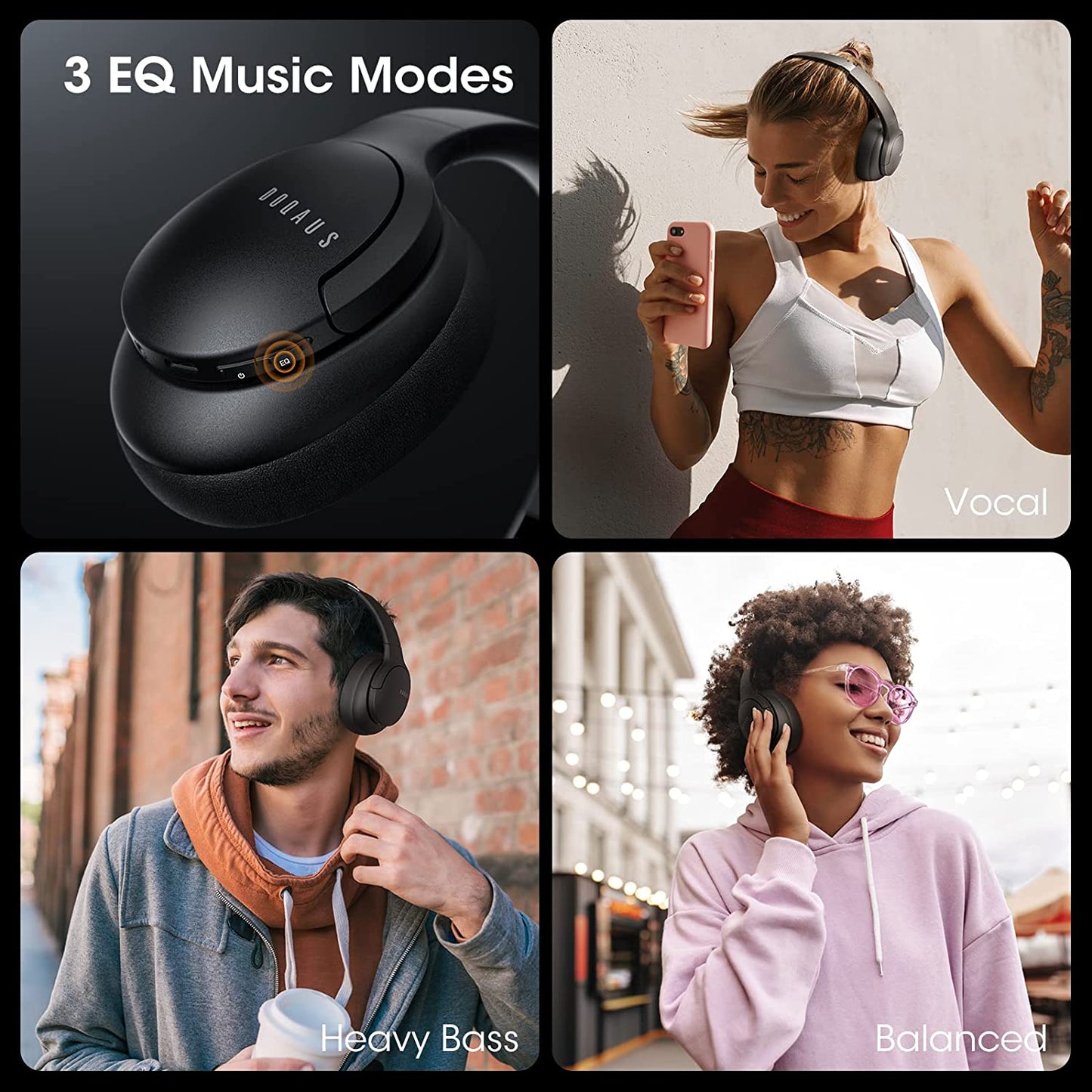 Auriculares Bluetooth Con Microfono Bajo Profundo Auriculares Inalambrico