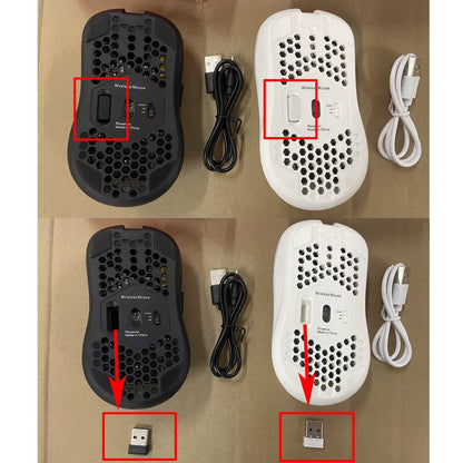 Wireless Mouse with RGB Backlit 6-Button 