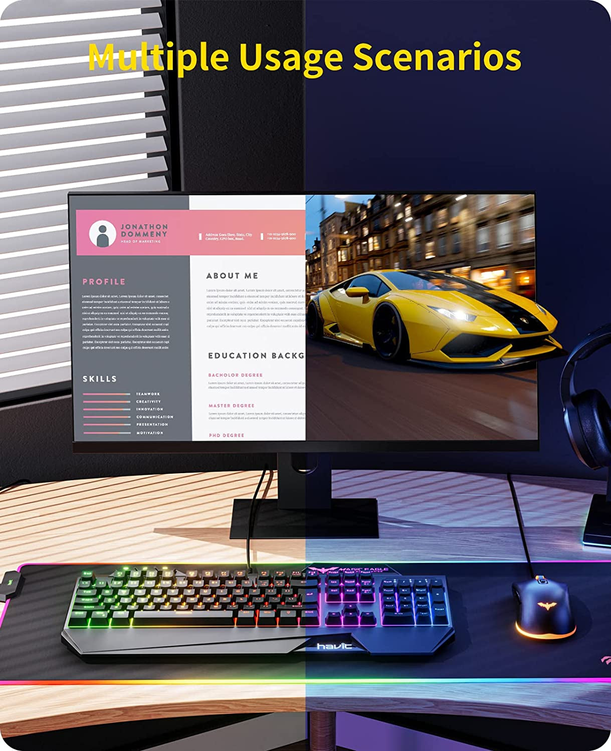 Gaming Keyboard and Mouse Combo