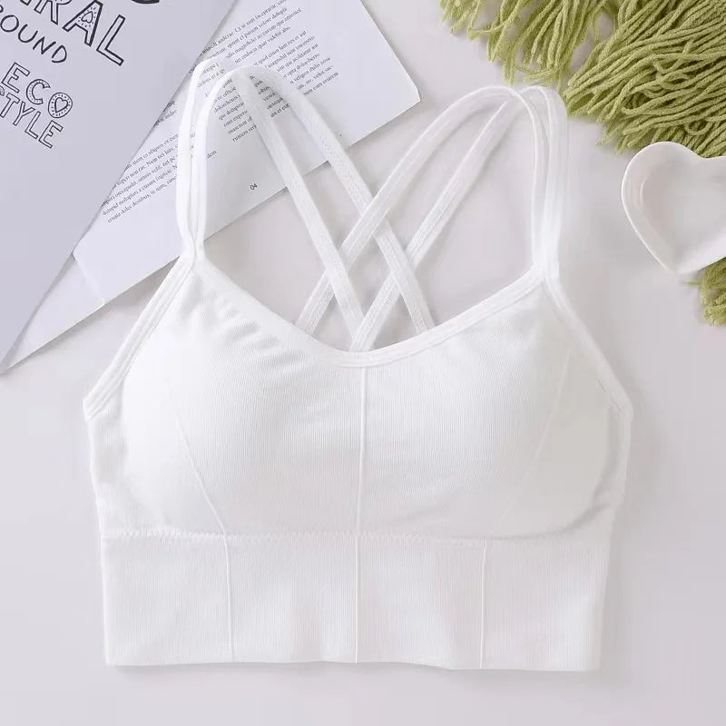 Sexy Women Tops Back Cross Strap Tank 
