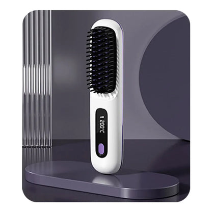 Hair Straightener Brush USB Rechargeable