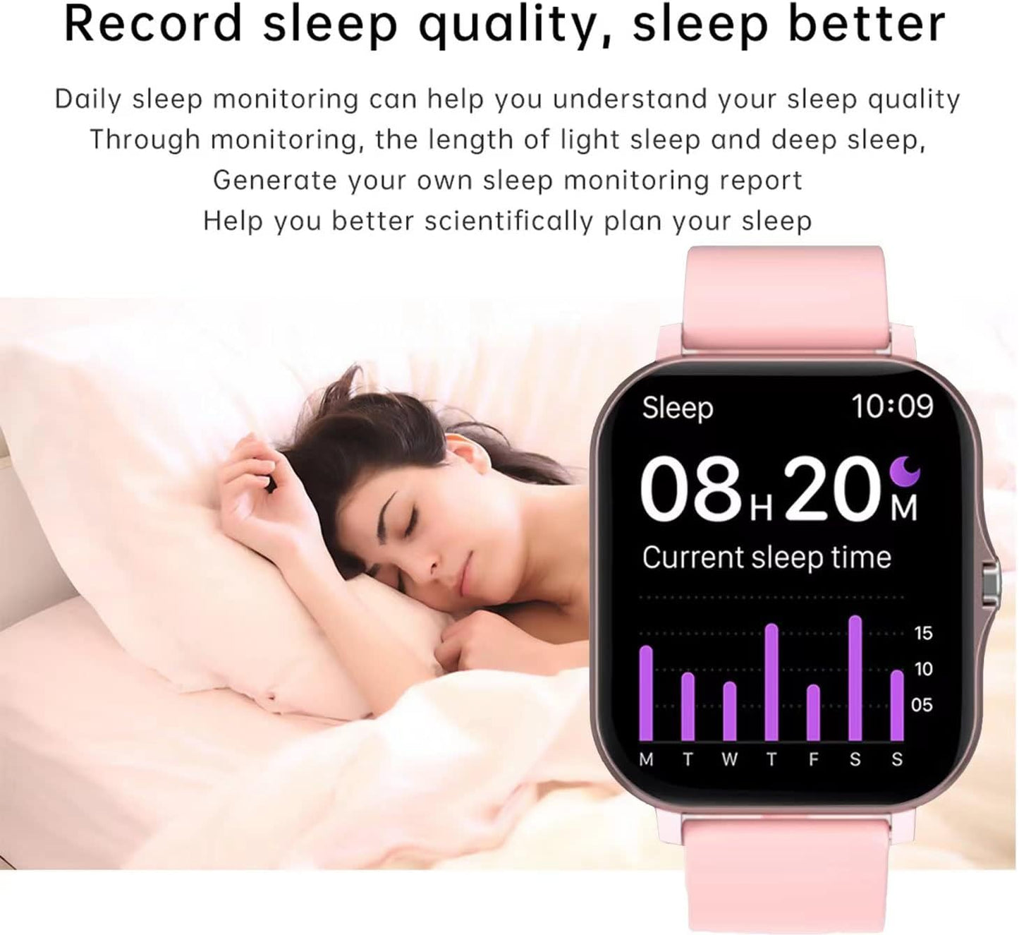 Smart Fitness Tracker Watch for Android/Ios - IP68