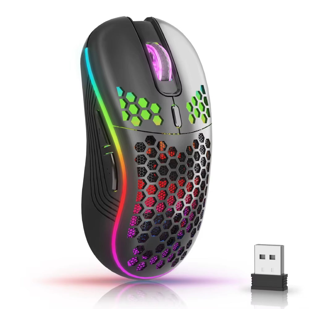 Wireless Mouse with RGB Backlit 6-Button 