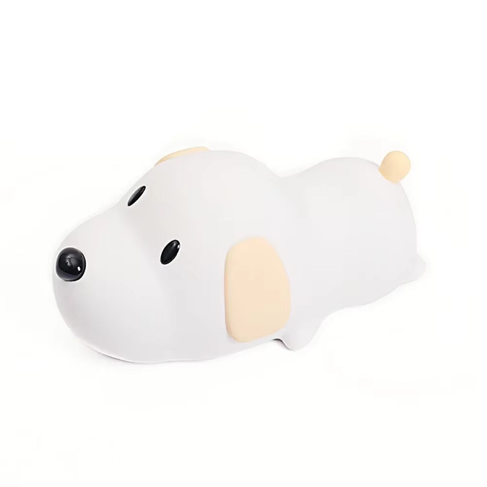Cute Puppy Dog Touch Senor Night Light Silicone