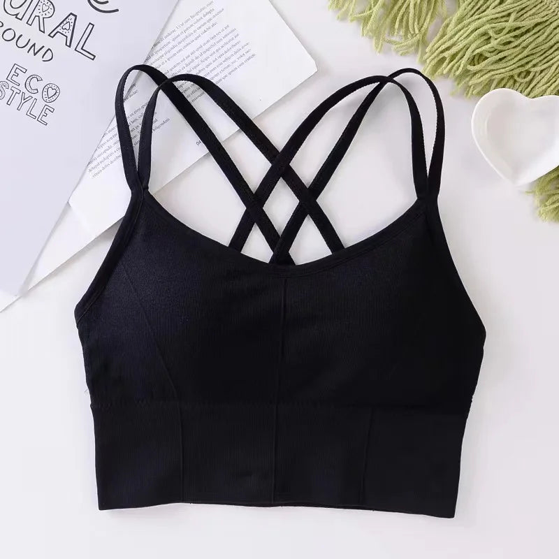 Sexy Women Tops Back Cross Strap Tank 