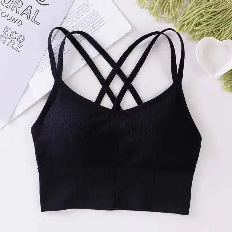 Sexy Women Tops Back Cross Strap Tank 