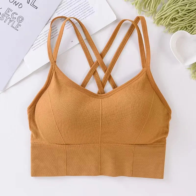 Sexy Women Tops Back Cross Strap Tank 