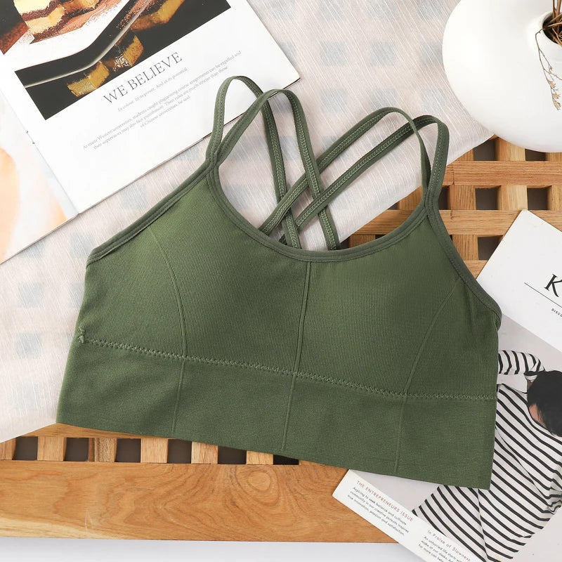 Sexy Women Tops Back Cross Strap Tank 