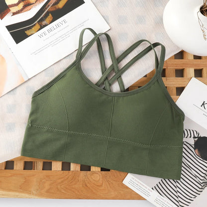 Sexy Women Tops Back Cross Strap Tank 