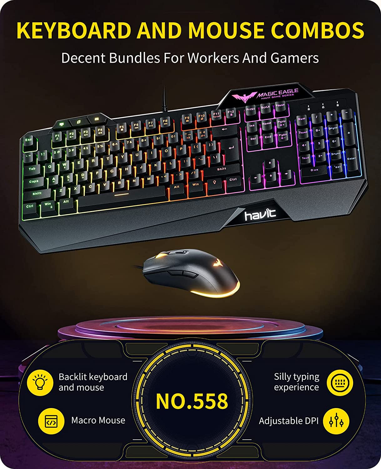 Gaming Keyboard and Mouse Combo