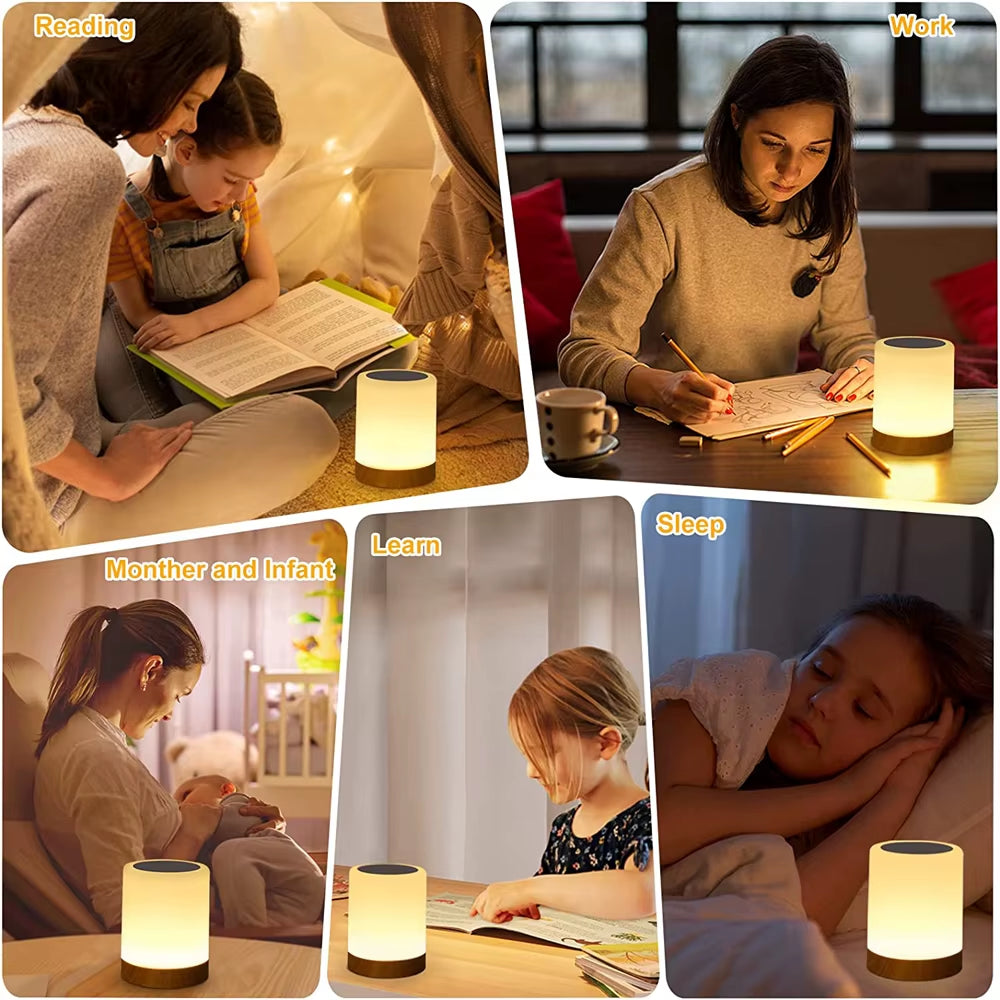 Touch Lamp LED Table Lamp Bedside Lamp RGB