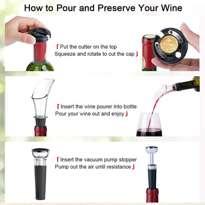Electric Wine Opener Set