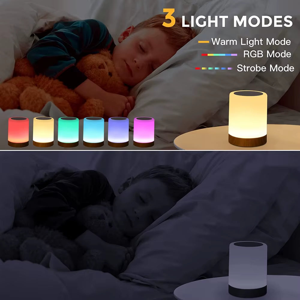 Touch Lamp LED Table Lamp Bedside Lamp RGB