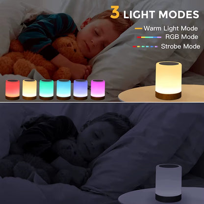 Touch Lamp LED Table Lamp Bedside Lamp RGB