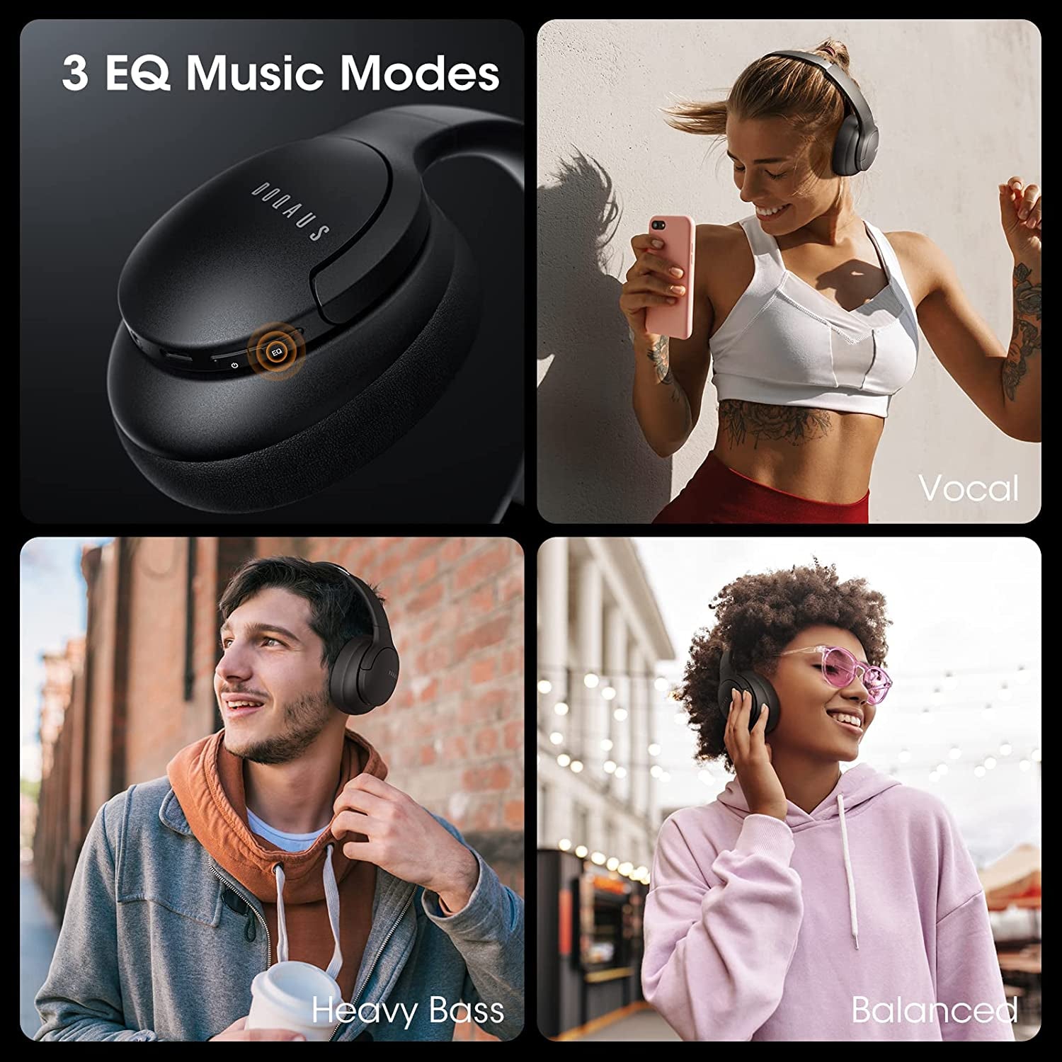 Auriculares Bluetooth Con Microfono Bajo Profundo Auriculares Inalambrico