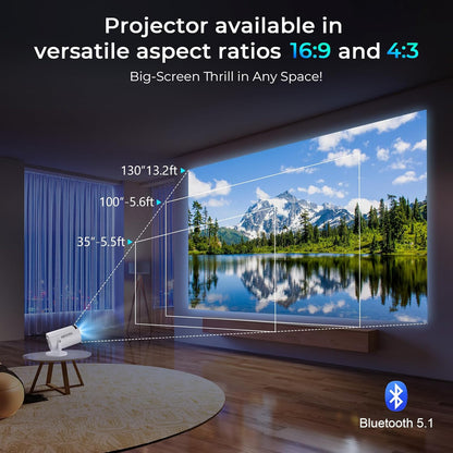 Portable 4K Mini Projector
