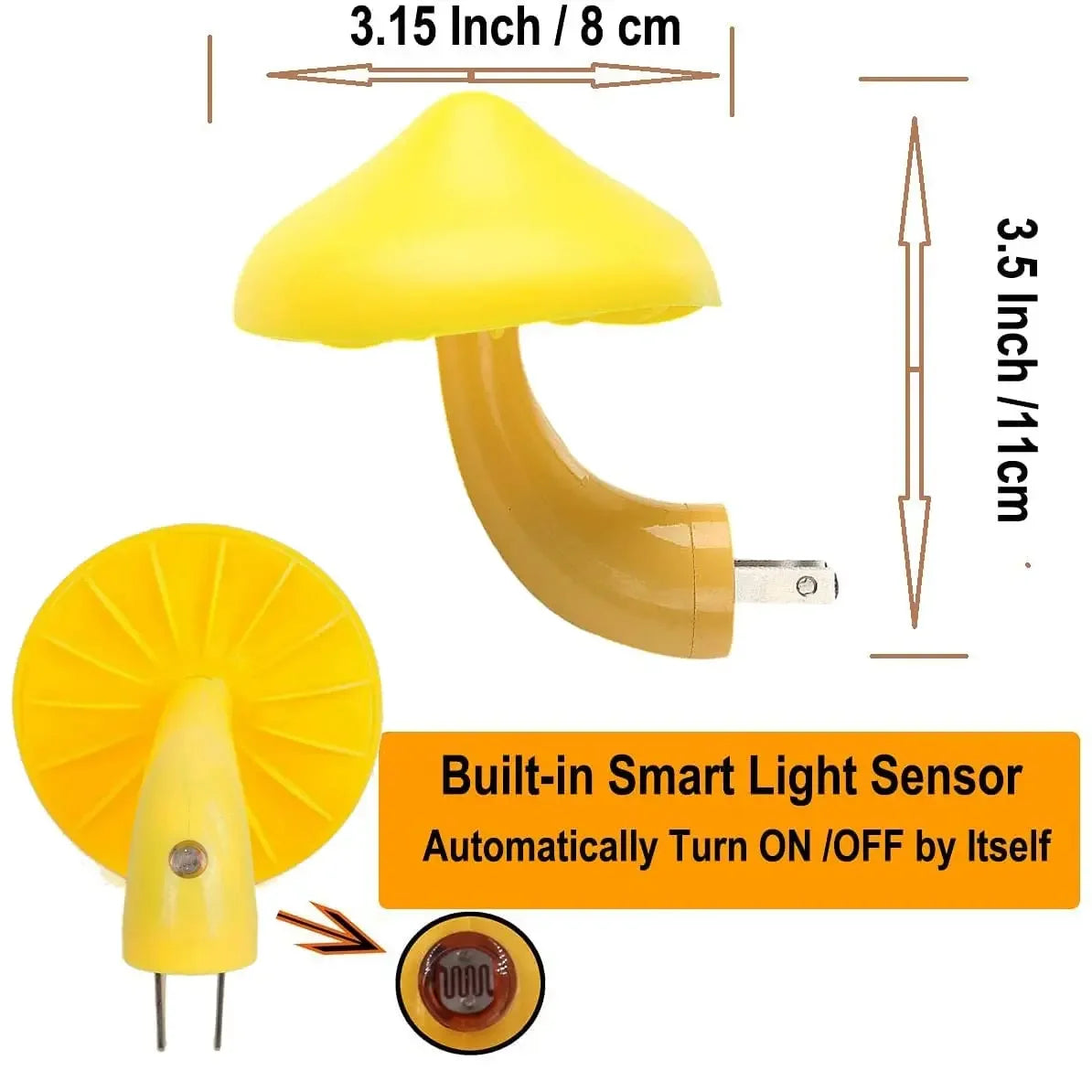 Light Sensor LED Night Light for Adults Kids 
