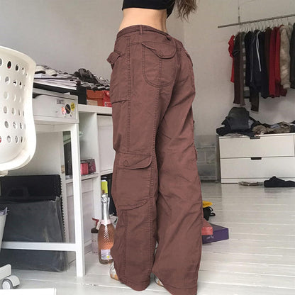 Pantalones vaqueros holgados de cintura alta para mujer, estilo vintage