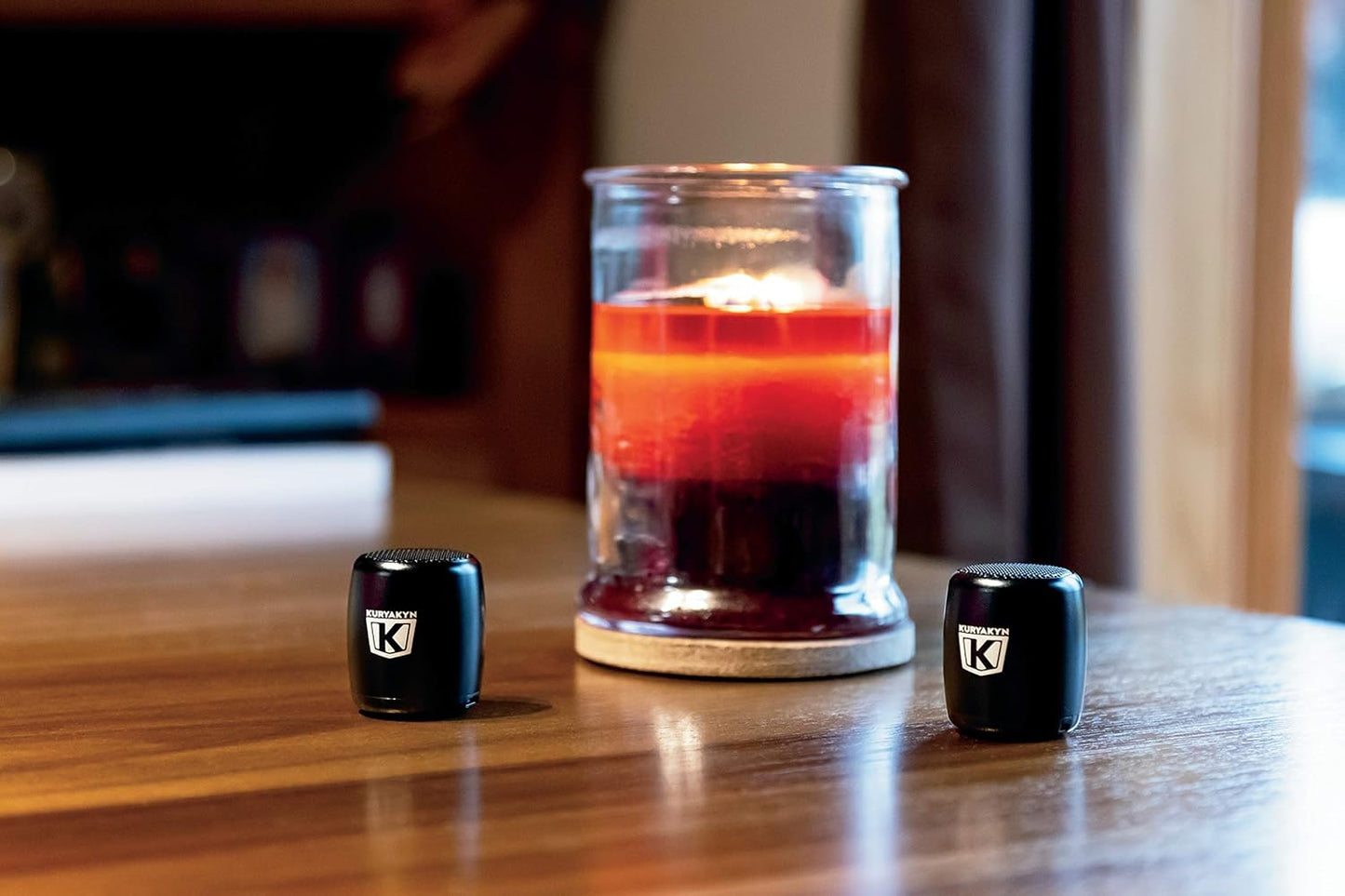 Wireless Audio Speakers with Bluetooth, Remote Shutter, Satin Black