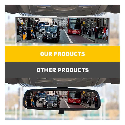 Universal Car Mirror anti Glare Wide-Angle Panoramic 