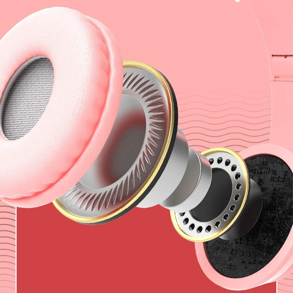 Nuevos Auriculares Oreja Gato Con LED Lindos Bluetooth 5.0